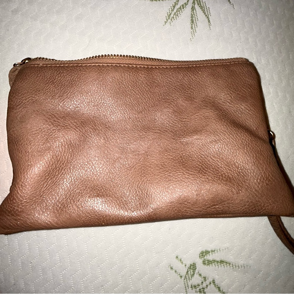Classic Wristlet Clutch in Tan - Picture 2 of 6